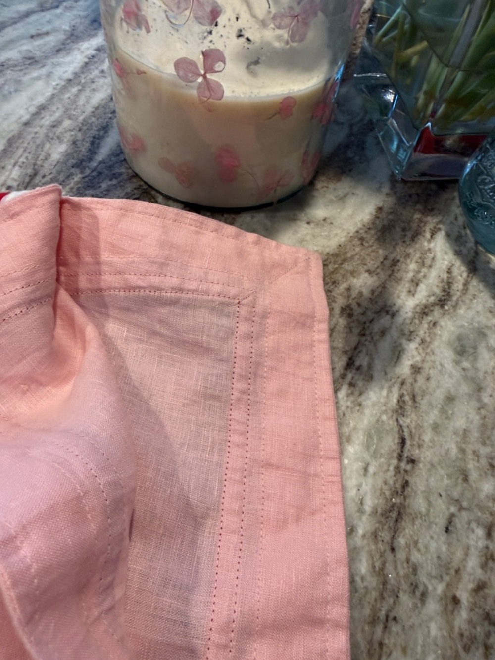 Light Pink Tunic with Red & White Trim - Picture 6 of 7